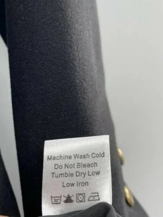 Tuckernuck Women's Black Whitney Mini Dress Pleated Gold Button Drop Waist sz M - Picture 9 of 9